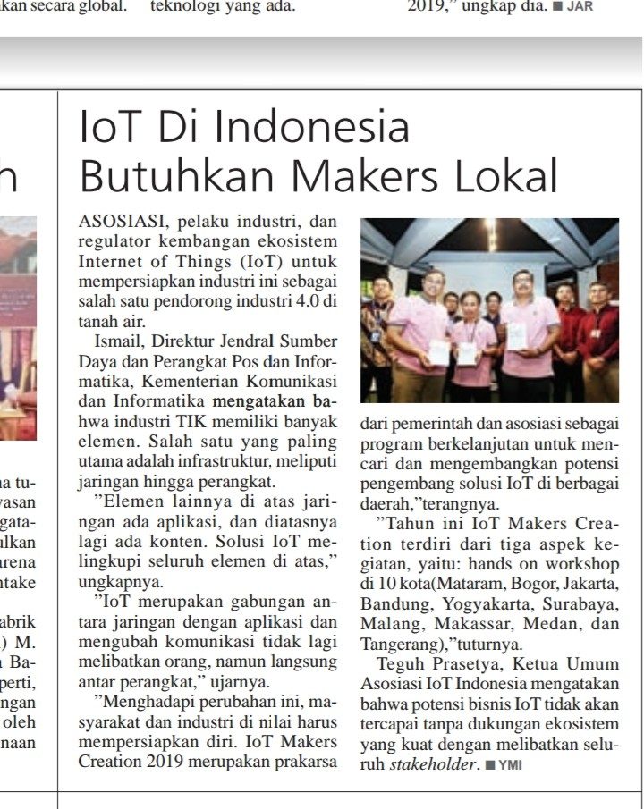 IoT Di Indonesia Butuhkan Makers Lokal